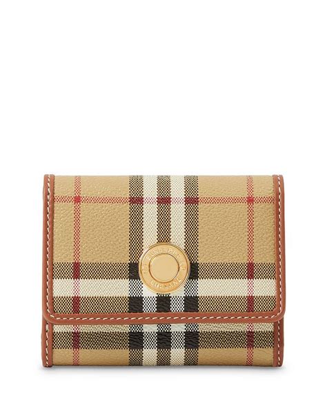 Burberry Lancaster Check Trifold Wallet 